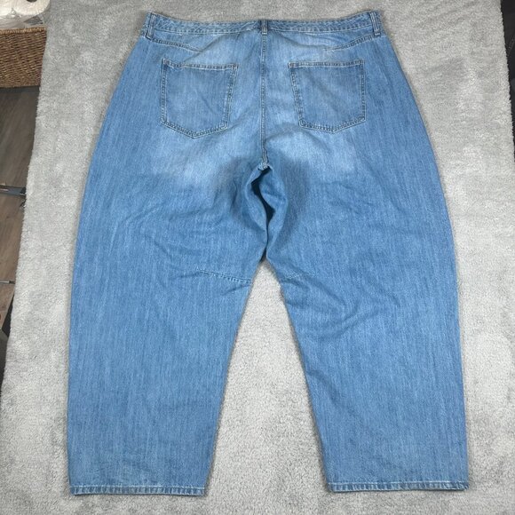 Universal Thread Womens Jeans High Rise Curved Leg Jean Blue Denim Plus Size 26R - Picture 2 of 15